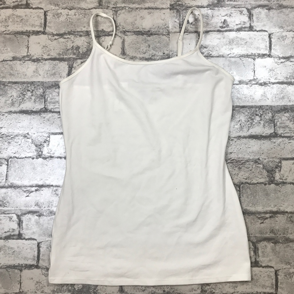 Express Spaghetti Strap White Tank Top